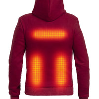 Uppvärmda Hoodie PRO | Dam - Bourgogne