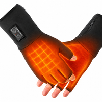Uppvärmda Fingerlösa Innerhandskar – Dual Heating